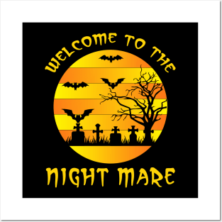 Welcome to the night mare  in Halloween Night Posters and Art